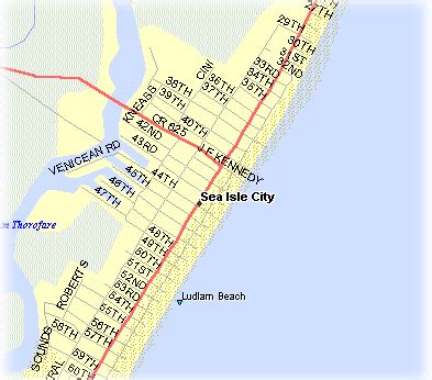 Sea Isle City Map Zoning Map