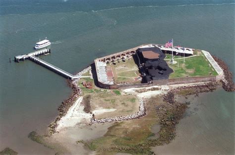 Charlestons Fort Sumter Still 3 Feet Deep In Water From Tropical Storm