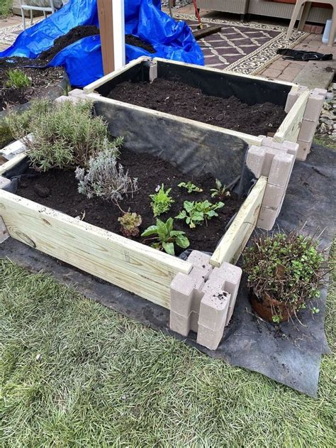 How To Make A Two Tier Raised Garden Bed In 2021 Raised Garden Beds