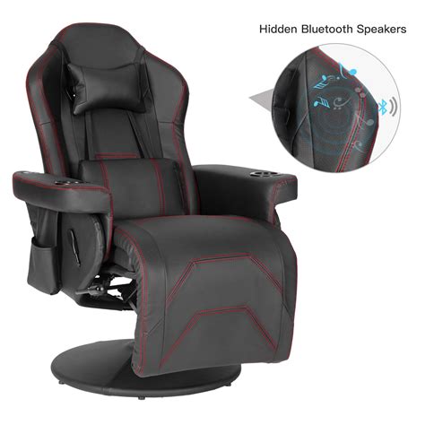 massage video gaming recliner chair ergonomic high back swivel reclining chair with bluetooth