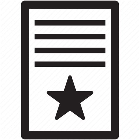 Star Favorite Document Icon Download On Iconfinder