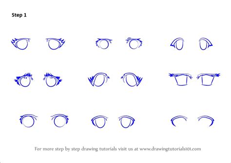 How To Draw Anime Eyes Female Eyes Step By Step