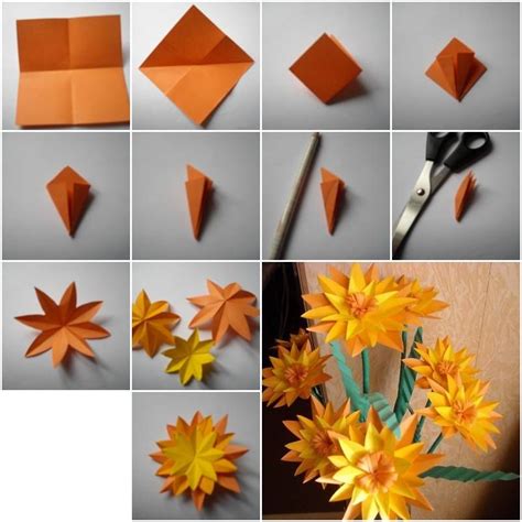 Download and print the template then follow the easy instructions to make gardenias that you can use in a bouquet or as a gift topper, centerpiece or corsage. How to make Paper Marigold Flower step by step DIY ...