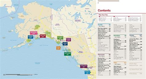 Alaska Cruise Ports Lonely Planet Útikönyv Térkép Fö