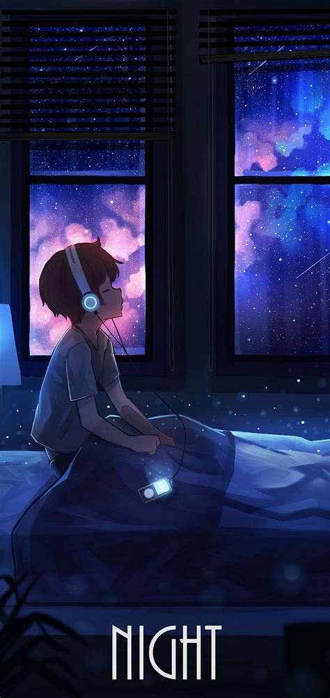 Anime Music Girl Headphone Kwaii Listening Girl Listening To Music Hd