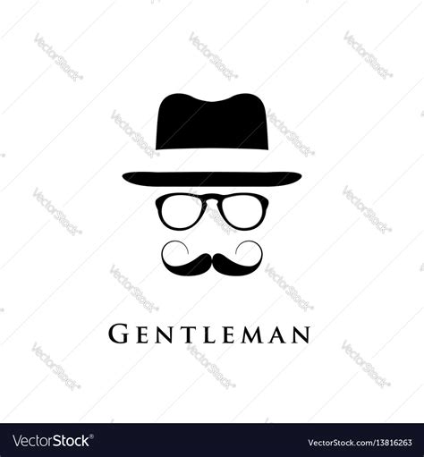 Gentleman Logo Royalty Free Vector Image Vectorstock