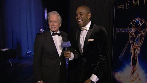 70th emmy awards backstage live with michael douglas youtube