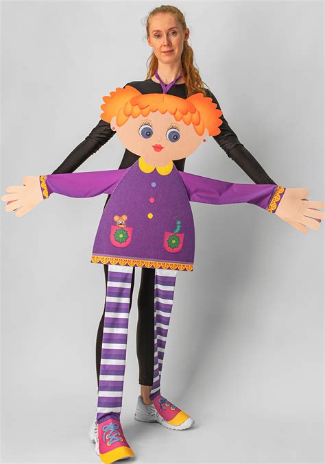 Купить ростовую куклу из фетра для взрослого Внучка 130 см