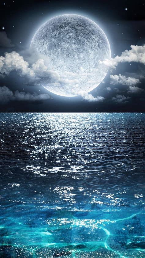 Moonset Ocean Wallpaper By Xhibiscusx 64 Free On Zedge