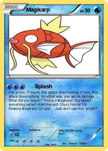 Pokémon Magikarp 1014 1014 Splash My Pokemon Card