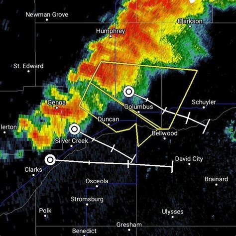 Severe Thunderstorm Warning For Areas Near Columbus Hail Up To Quarter