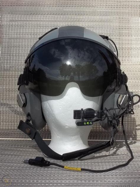 Gentex Hgu 55p Flight Helmet Boom Mike Lip Light Medium Very
