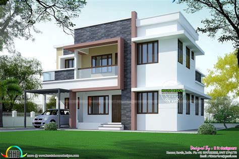 Simple Home Plan In Modern Style Kerala Home Design And Floor Plans