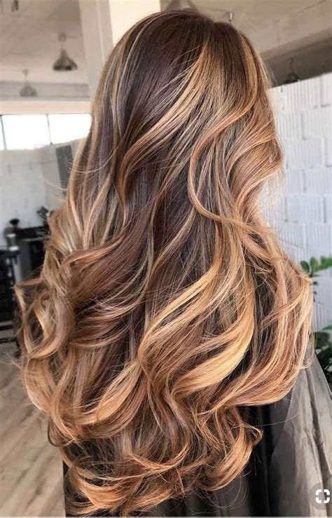Dark Brown Hair With Honey Caramel Highlights Fashion Style