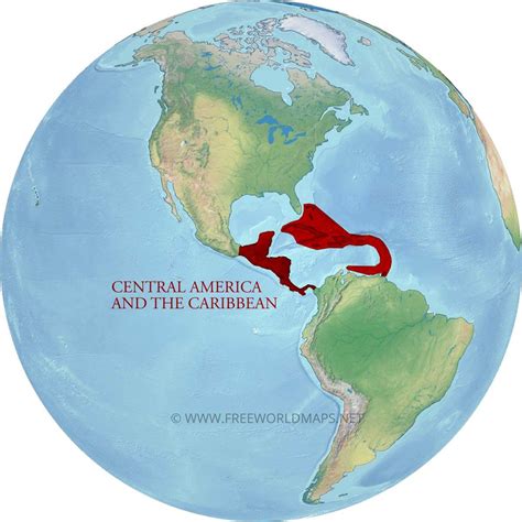 Caribbean Physical Map Freeworldmaps Net