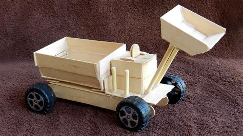 3 Easy Popsicle Stick Crafts Car And Truck How To And Diy Toys For Kids