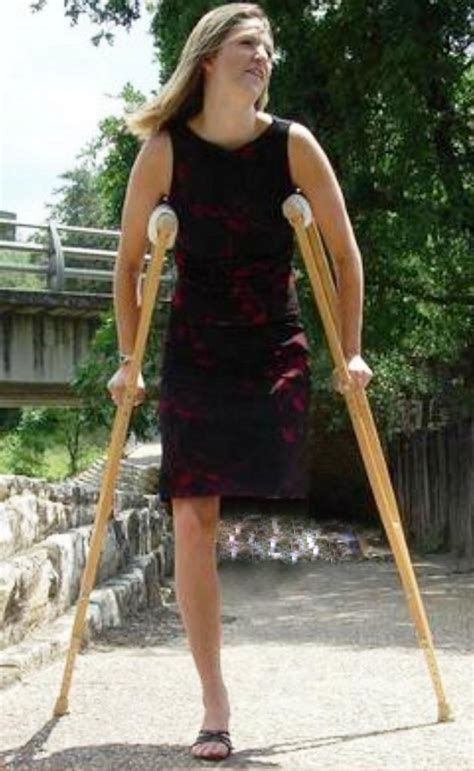 Sak Amputee Women With Wooden Crutches 3 Flickr