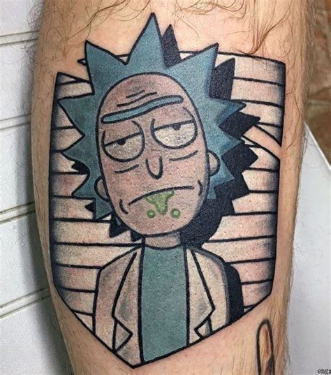 60 Rick And Morty Tattoo Designs For Men Animated Ink Ideas Dibujos