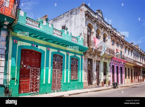 Colorful Buildings In Havana Cuba Stock Photo Alamy