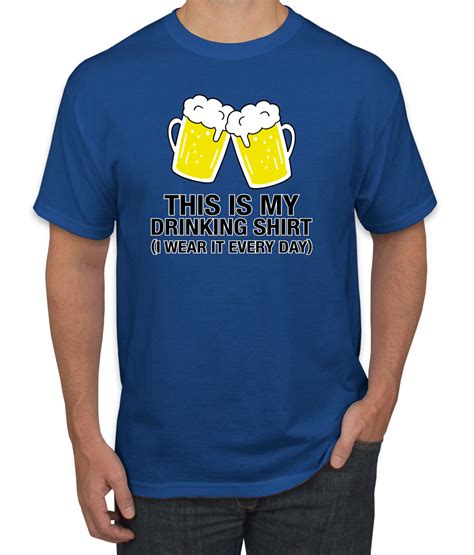 This Is My Drinking T Shirt I Wear It Everyday Beer Mug Funny Mens Drinking Graphic T Shirt