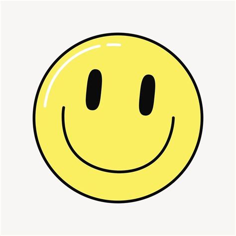 A Yellow Smiley Face With Two Black Eyes