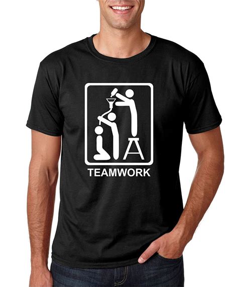 printed t shirts crazy bros tee s mens teamwork funny drinking premium men s t shirt t
