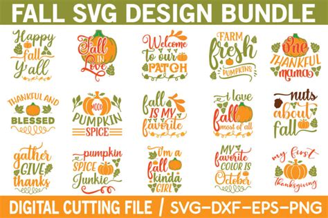 Fall Svg Bundle T Shirt Graphic Design Buy T Shirt Designs
