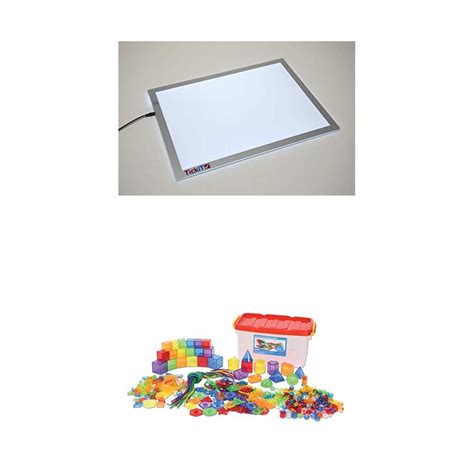 Tickit A3 Light Panel And Early Years Translucent Maths Resource Bundle Set Uk