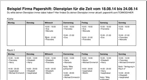 Dabei nehmen sie die arbeitsplanung für dies gesamtheit aller mechanischen dabei arbeiten sie rationell nach zeichnung und arbeitsplänen. Dienstplan erstellen | Online mit Papershift