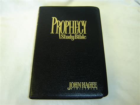 Prophecy Study Bible By Pastor John G Hagee Black Bonded Leather