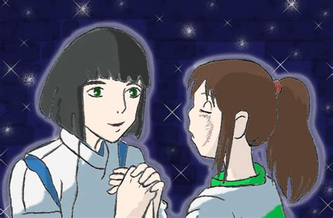 Haku And Chihiro Spirited Away By Nieregreenleaf On Deviantart