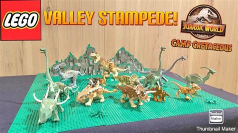 Dinosaur Stampede In The Valley Lego Camp Cretaceous Season 2