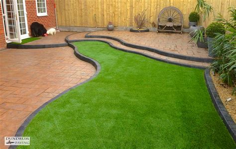 You can also lay artificial grass yourself at home and you should allow a day or two to complete the job, depending on the size of your outdoor space. Landscaping | Dundrum Paving