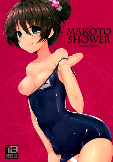 Rule 34 Akahito Breasts Censored Nipples One Piece Swimsuit School Swimsuit Swimsuit Tokyo 7th