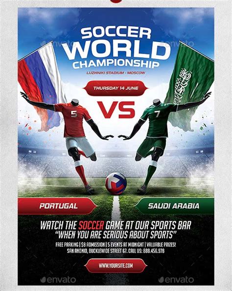 Soccer Poster Templates Free Psd Ai Word Indesign Downloads