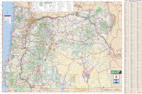 Oregon Road Map Printable