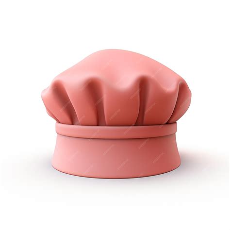 Premium Ai Image A Pink Chef Hat On A White Surface