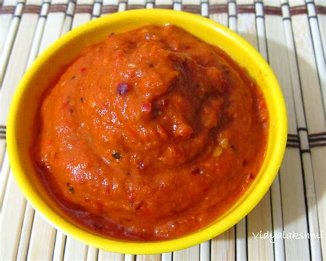 Cooking Red Bell Pepper Chutney
