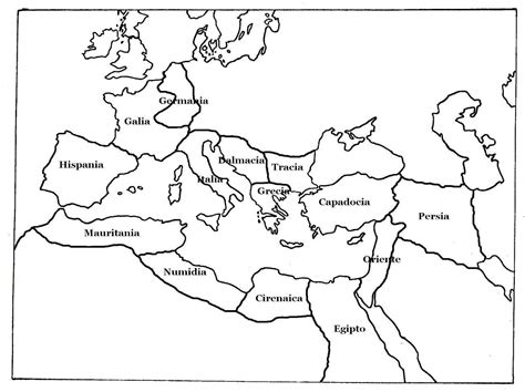 11 Dibuja Un Mapa De La División Del Imperio Romano Y Colorea ¿qué