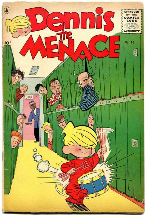 Dennis The Menace 16 1956 Drum Gag Cover Pines Comics G Comic