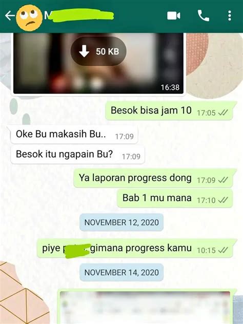 7 Chat Dosen Pembimbing Dan Mahasiswa Tentang Skripsi Ini Bikin Deg Degan Hot