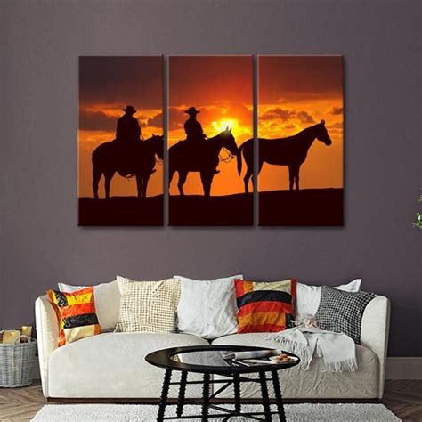 Country Cowboys Multi Panel Canvas Wall Art Wall Canvas Multi Panel