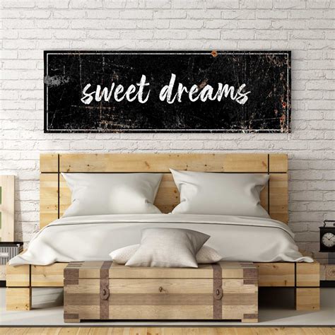 Sweet Dreams Sign Bedroom Wall Decor Sign Over Bed Master Etsy