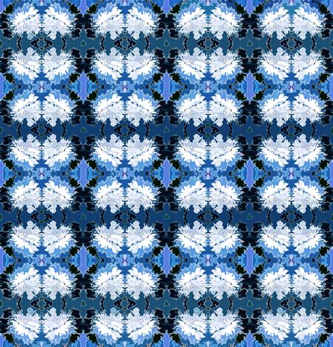 Blue And White Tuft Repeat Pattern Free Stock Photo Public Domain