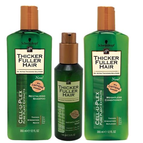 Thicker Fuller Hair Revitalizing Shampoo Weightless Conditioner 12 Oz