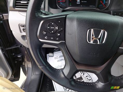 2019 Honda Pilot Ex L Gray Steering Wheel Photo 142618684