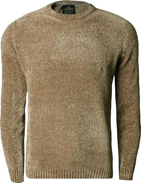 Threadbare Mens Chenille Crew Neck Jumper Knitwear Sweater Top Pullover