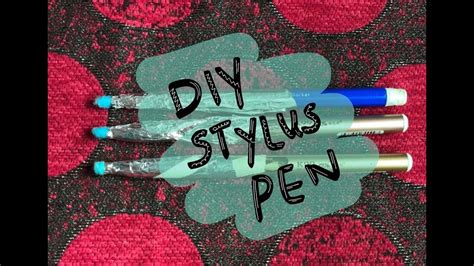 How To Make An Ipadandriod Stylus Pen Easy Tutorial Abiatv Youtube