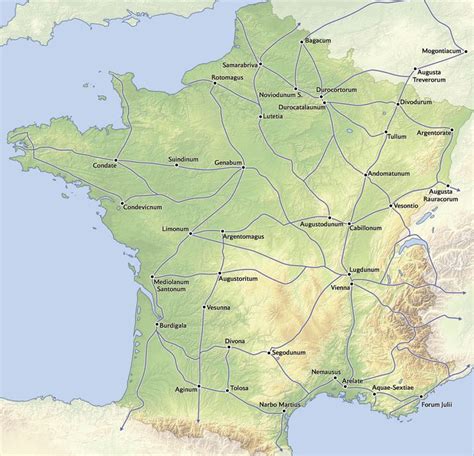Carte Des Voies Romaines En France - carte voies romaines france – Recherche Google | Voie romaine, Carte