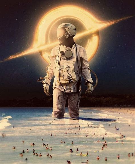 Astronaut On The Beach Space Art Surreal Art Astronaut Art